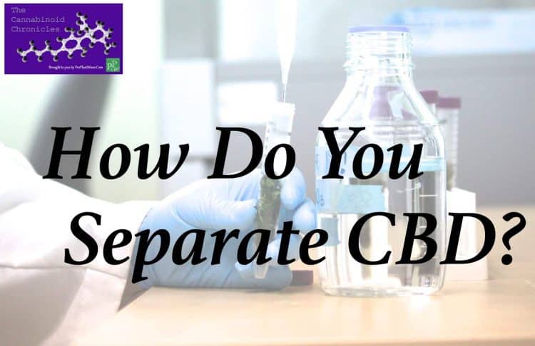 Separation of CBD from THC