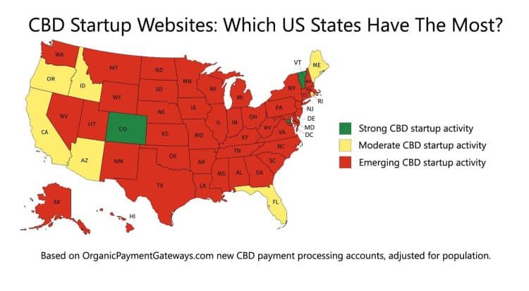 Washington, DC, Vermont, and Colorado Lead the Online CBD Revolution, New Data Shows