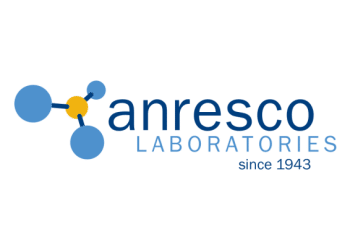 Anresco Laboratories logo on a transparent background, PNG