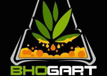 BHOGART logo on a black background, PNG
