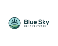 Blue Sky Hemp Ventures logo on a transparent background, PNG