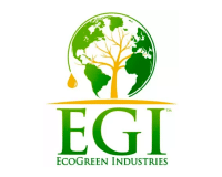 EcoGreen Industries logo on a white background, PNG