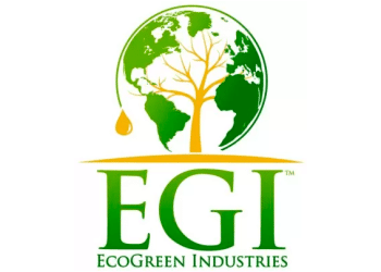 EcoGreen Industries logo on a white background, PNG