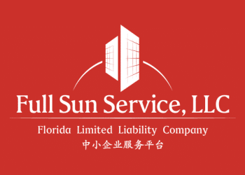 Full Sun Consultancy logo on a red background, PNG