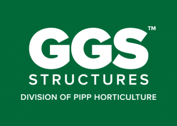 GGS Structures logo on a green background, PNG
