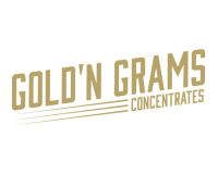 Golden Grams Extract logo on a transparent background, PNG