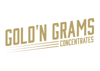 Golden Grams Extract logo on a transparent background, PNG