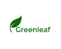 Green Leaf Finance logo on a transparent background, PNG