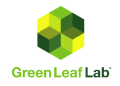 Green Leaf Lab logo on a transparent background, PNG