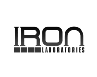 IRON Laboratories logo on a transparent background, PNG