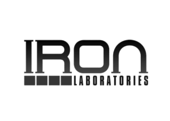 IRON Laboratories logo on a transparent background, PNG
