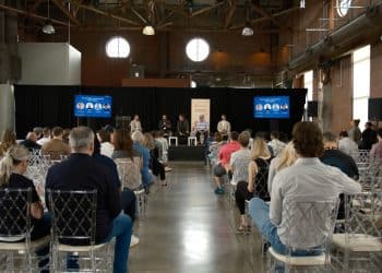 Panel discussion at Open:Minds inside The Symes Hall